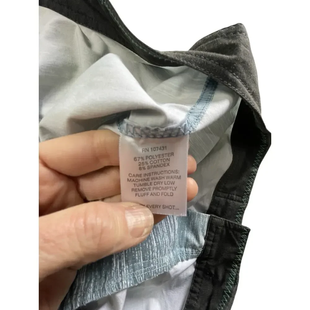 Linksoul Men’s Gray-Blue Men's Swim Trunks Board Shorts Size 35